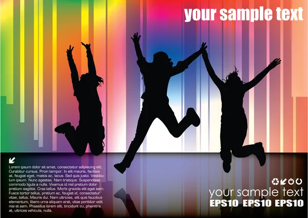 İnsanlar üzerinde arka plan atlama