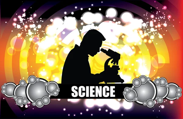 Bilim adamının silueti