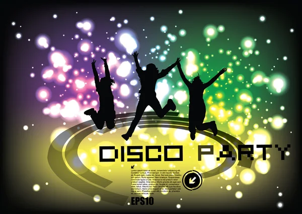 Parti disco — Image vectorielle