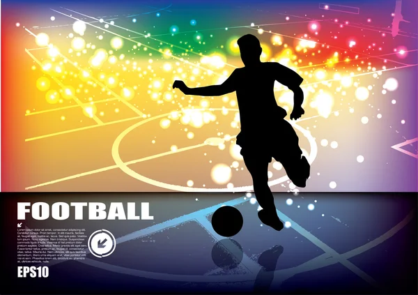 Soccer player background — Stock Vector