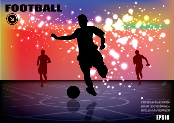 Soccer player background — Stock Vector