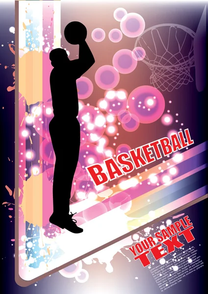 Basketbal achtergrond — Stockvector