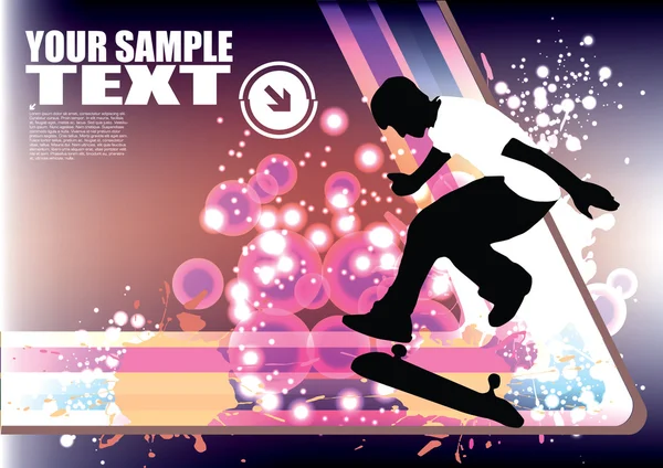 Fond de skateboard — Image vectorielle