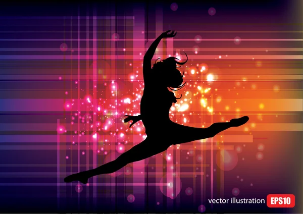 Dancing woman — Stock Vector