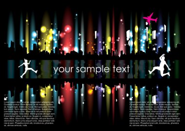 soyut şehir arka plan