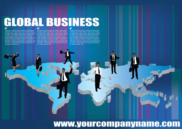 Global business — Stock vektor