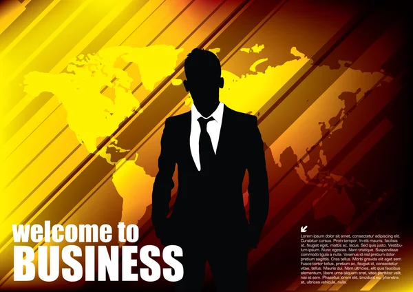 Businessman background — Stock Vector