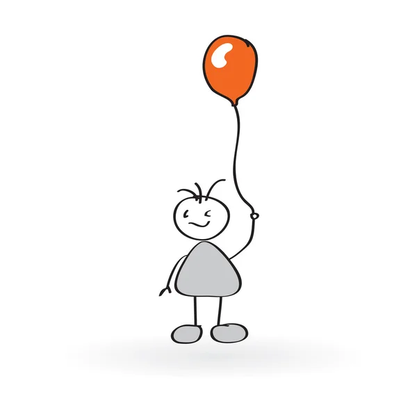 Girl with  balloon Royalty Free Stock Illustrations