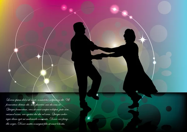 Dancing people Stock Illustration