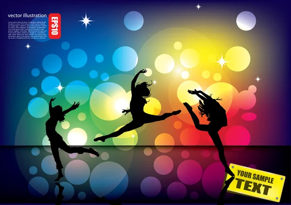 Kadınlar dans siluet