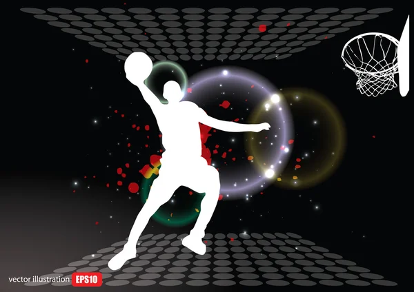 Basketbalspeler — Stockvector