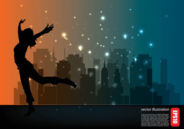 kadın dansçı siluet