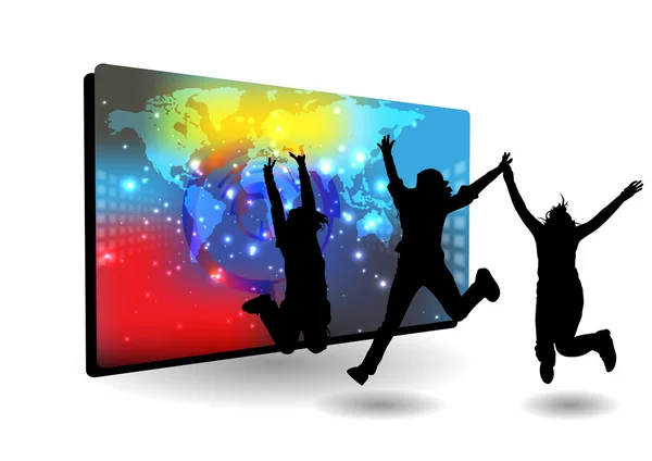 Dancing people Royalty Free Stock Vectors