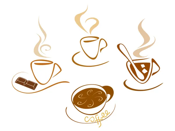 Ερωτευμένος με καφέ — Διανυσματικό Αρχείο
