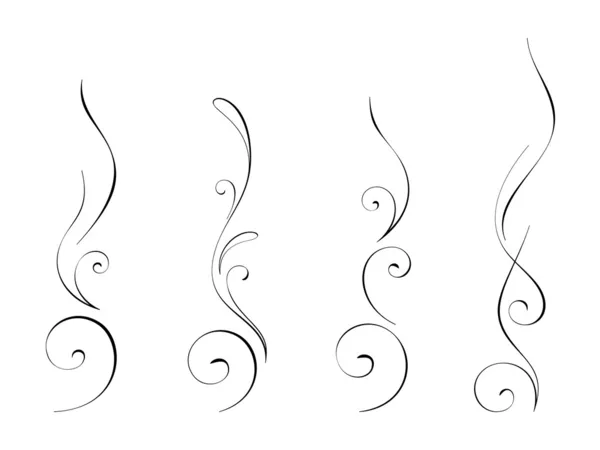 Absztrakt swirly dekorációk 4 — Stock Vector