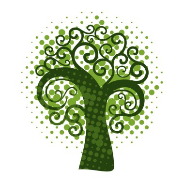 Grunge girdap ağaç