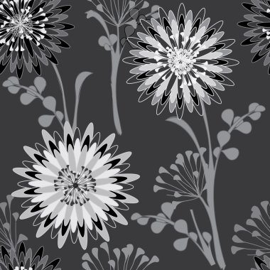 Soyut çiçek pürüzsüz desen arkaplanı