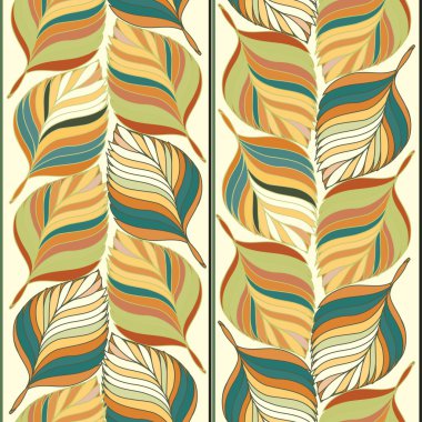 soyut yeşillik Dikişsiz desen arka plan