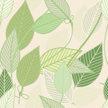 soyut yeşillik Dikişsiz desen arka plan