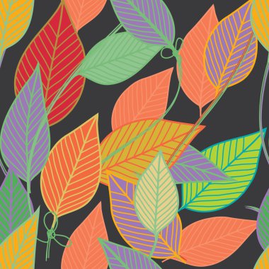 soyut yeşillik Dikişsiz desen arka plan