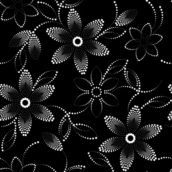 Abstract flower seamless pattern background — Stock Vector