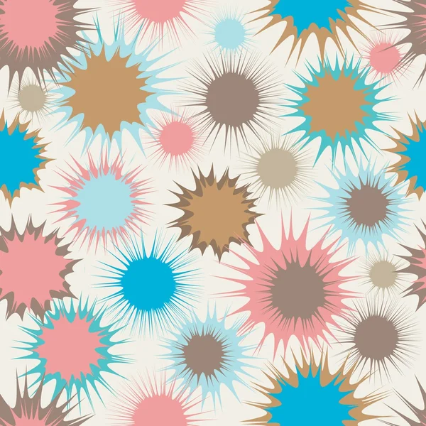 Abstract flower seamless pattern background — Stock Vector