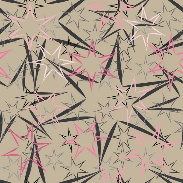 Fondo de patrón sin costura estrella abstracta — Vector de stock