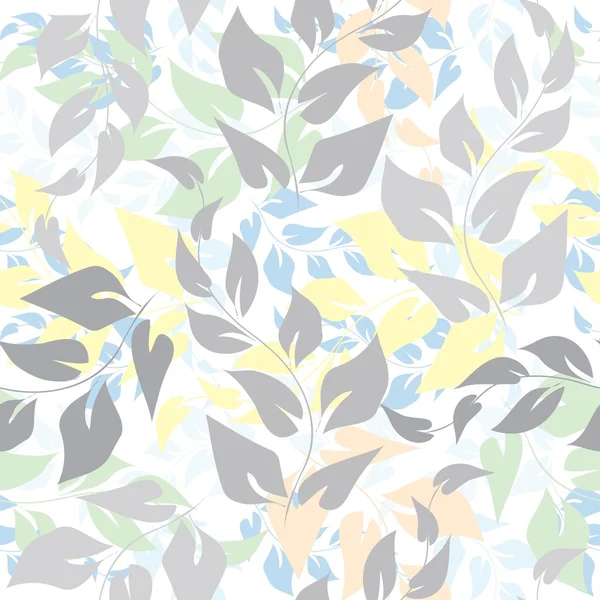Abstract foliage seamless pattern background — Stock Vector