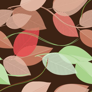 soyut yeşillik Dikişsiz desen arka plan