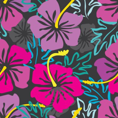 Soyut çiçek pürüzsüz desen arkaplanı