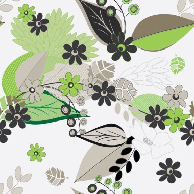 Soyut çiçek pürüzsüz desen arkaplanı