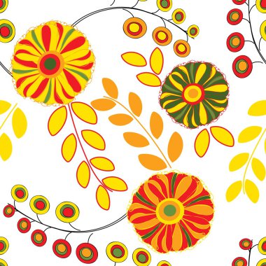 Soyut çiçek pürüzsüz desen arkaplanı