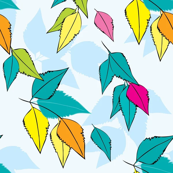 Abstrakte Floliage nahtlose Muster Hintergrund — Stockvektor