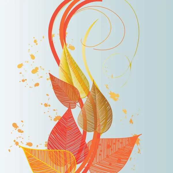 Abstracte herfst gebladerte achtergrond. banner. — Stockvector