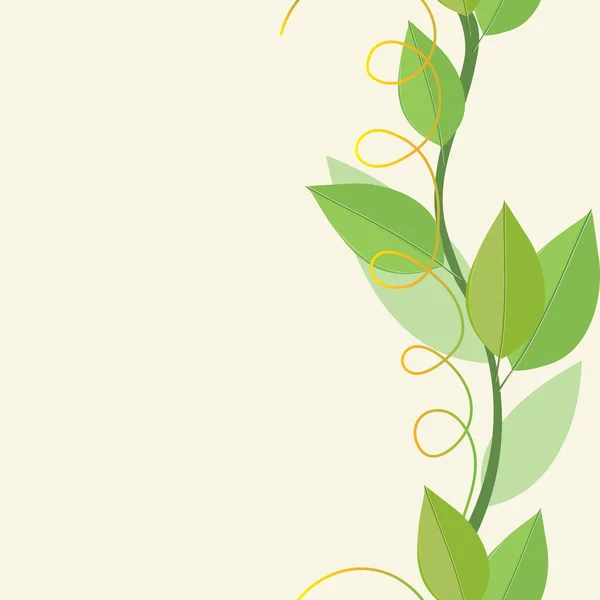 Abstract foliage background. Banner. — Stock Vector