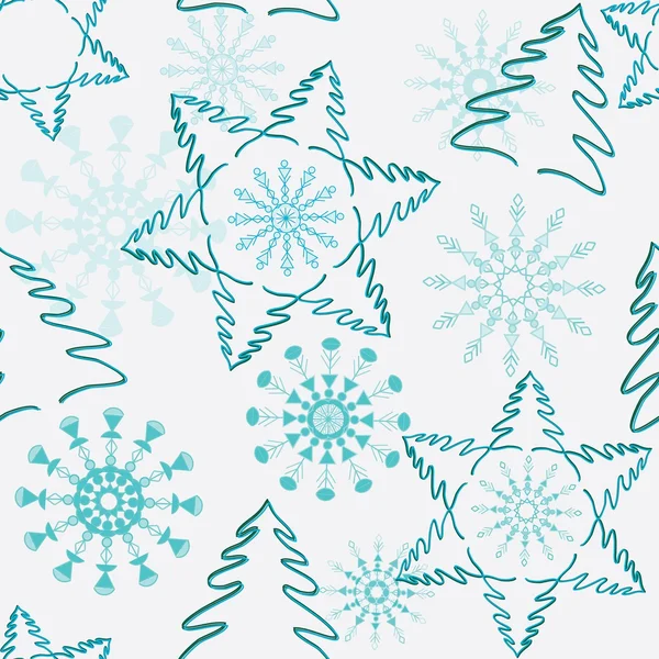 Abstracto Navidad sin costuras patrón de fondo — Vector de stock