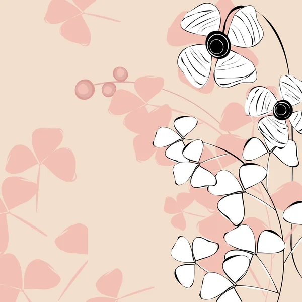 Abstrakte Heidekrautblume Hintergrund. Banner. — Stockvektor