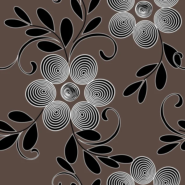 Fondo de patrón sin costura flor abstracta — Vector de stock