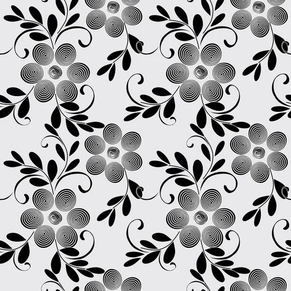 Fondo de patrón sin costura flor abstracta — Vector de stock