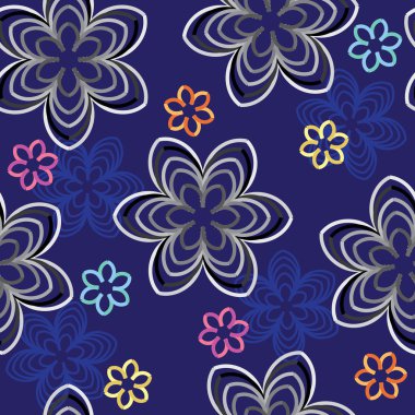 Soyut çiçek pürüzsüz desen arkaplanı