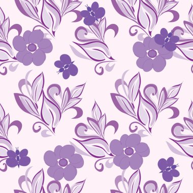 Soyut çiçek pürüzsüz desen arkaplanı