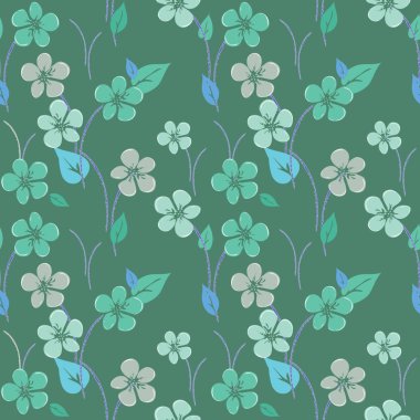 Soyut çiçek pürüzsüz desen arkaplanı