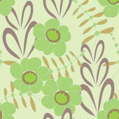 Soyut çiçek pürüzsüz desen arkaplanı