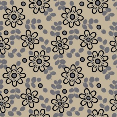 Soyut çiçek pürüzsüz desen arkaplanı