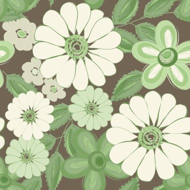 Soyut çiçek pürüzsüz desen arkaplanı