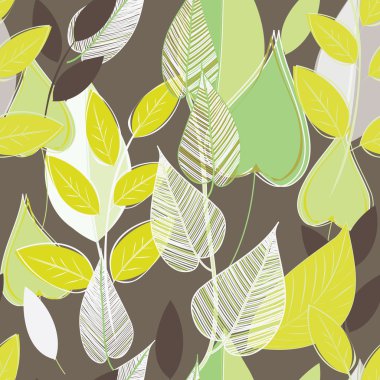 soyut yeşillik Dikişsiz desen arka plan