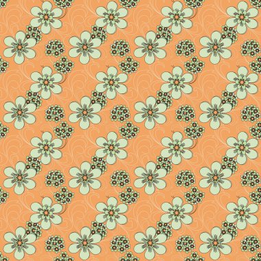 Çiçek dikişleri deseni