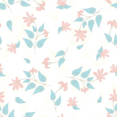 Soyut çiçek pürüzsüz desen arkaplanı