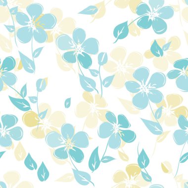 Soyut çiçek pürüzsüz desen arkaplanı