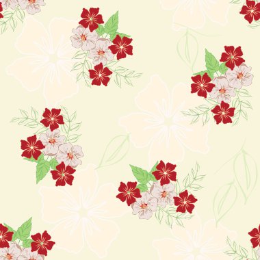 Soyut çiçek pürüzsüz desen arkaplanı